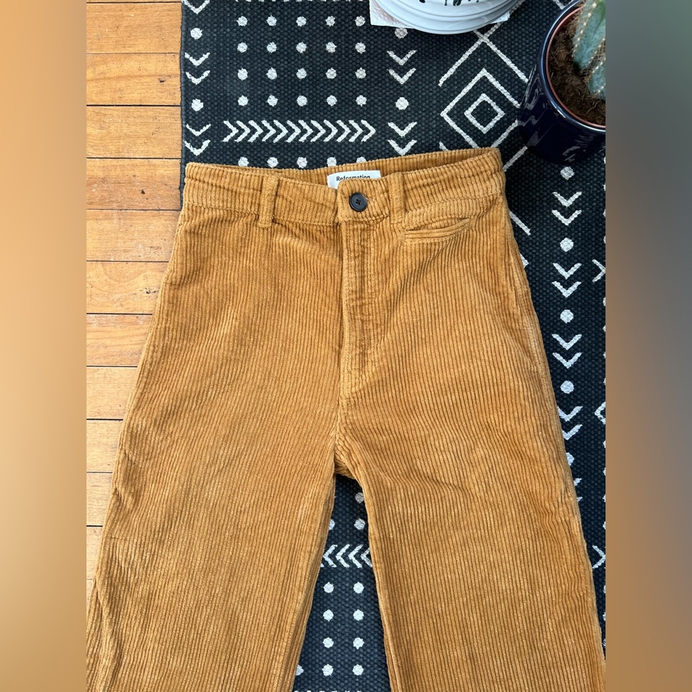 Reformation Corduroy Wide Leg Pants - Picture 3 of 12